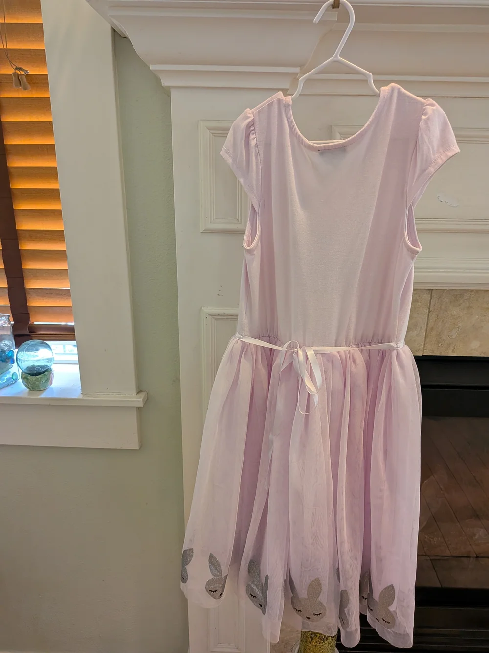 Lavender Periwinkle/Pink Kids Bunny Sequence Dress 🩷